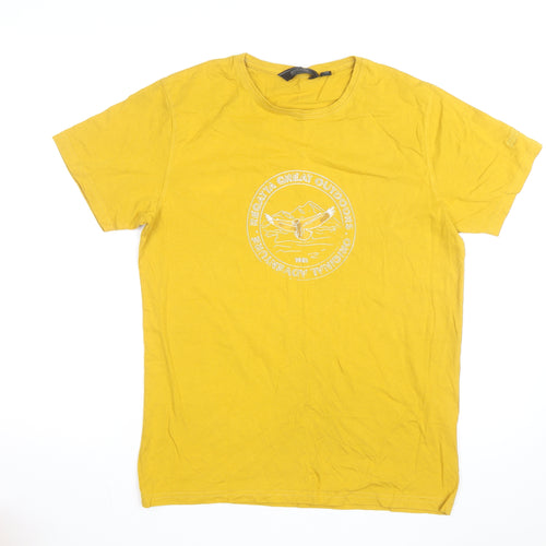 Regatta Great Outdoors Men’s Yellow Cotton Graphic T-Shirt Size M