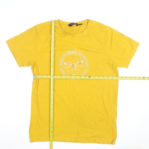 Regatta Great Outdoors Men’s Yellow Cotton Graphic T-Shirt Size M