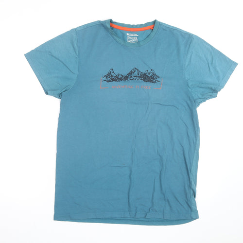 Mountain Warehouse Men’s Blue ISOCool Quick Dry T-Shirt Size M