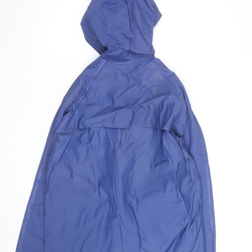 Uniroyal Men's Blue Waterproof Long Rain Coat Jacket Hooded Size S