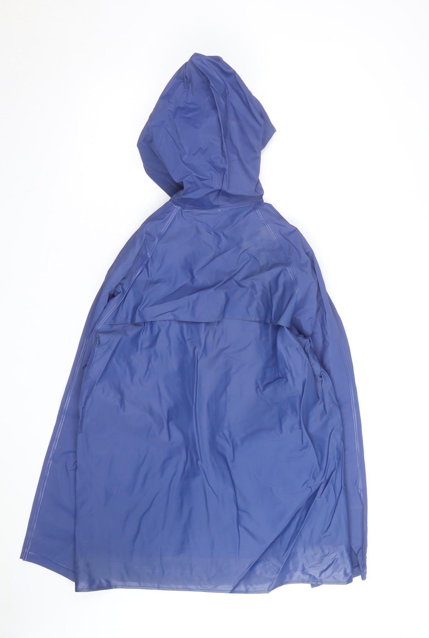 Uniroyal Men's Blue Waterproof Long Rain Coat Jacket Hooded Size S
