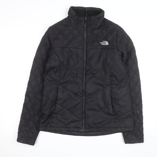 The North Face Women's Black Quilted Mid-Length Jacket Size M