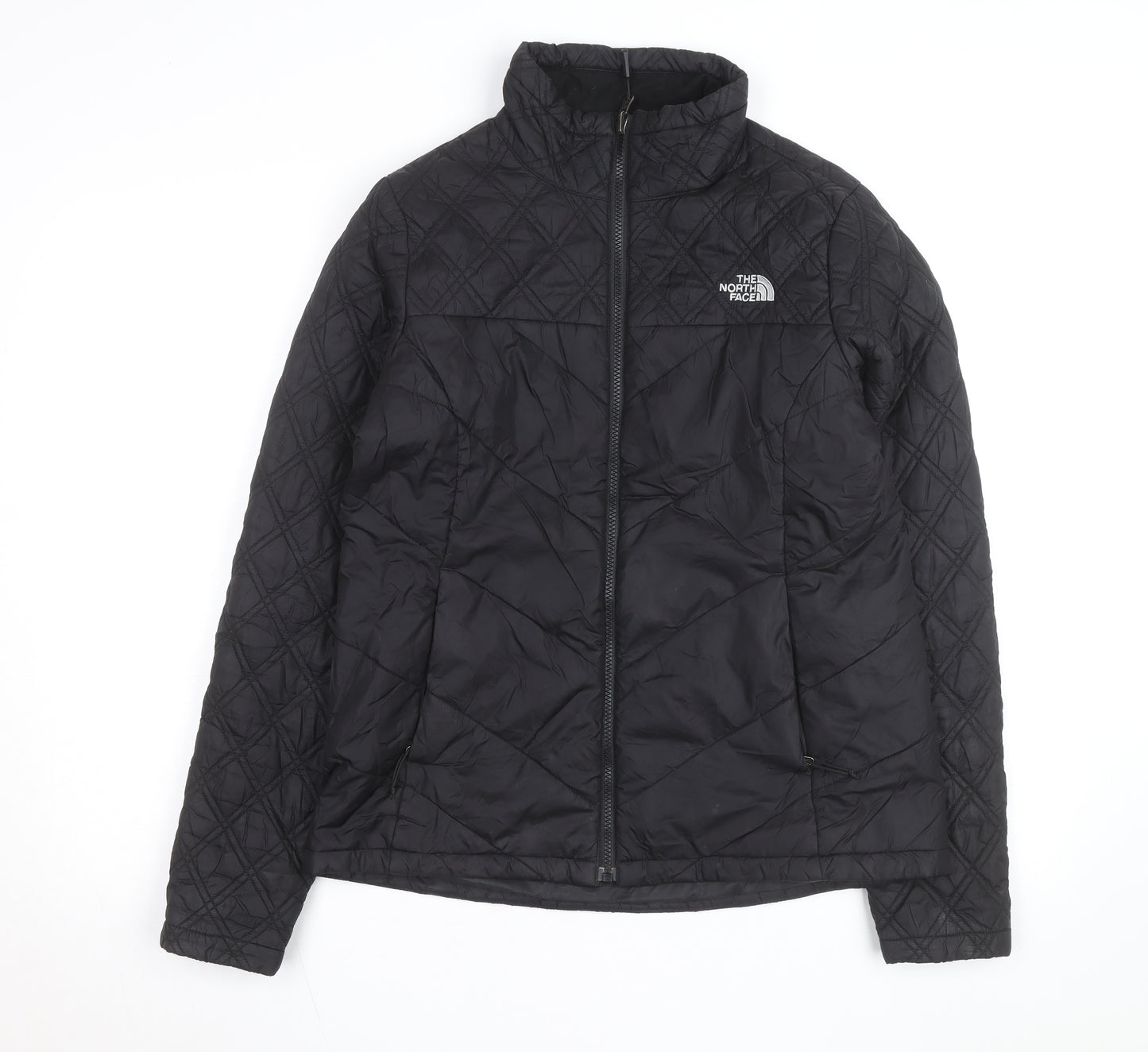 The North Face Women's Black Quilted Mid-Length Jacket Size M
