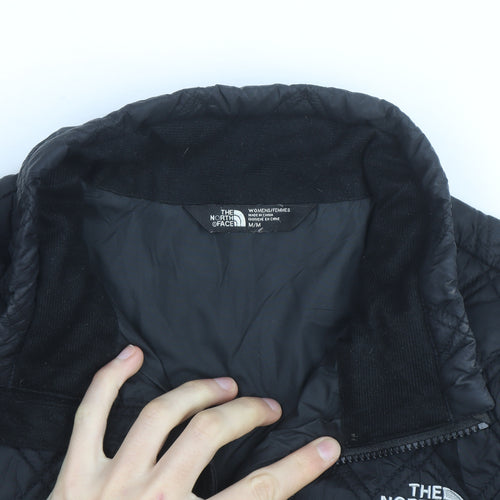 The North Face Women's Black Quilted Mid-Length Jacket Size M