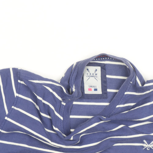 Crew Clothing Co. Men's Blue Striped Cotton Crew Neck T-Shirt Size S