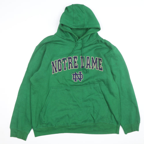 Champs Men's Green Notre Dame Pullover Hoodie Size M