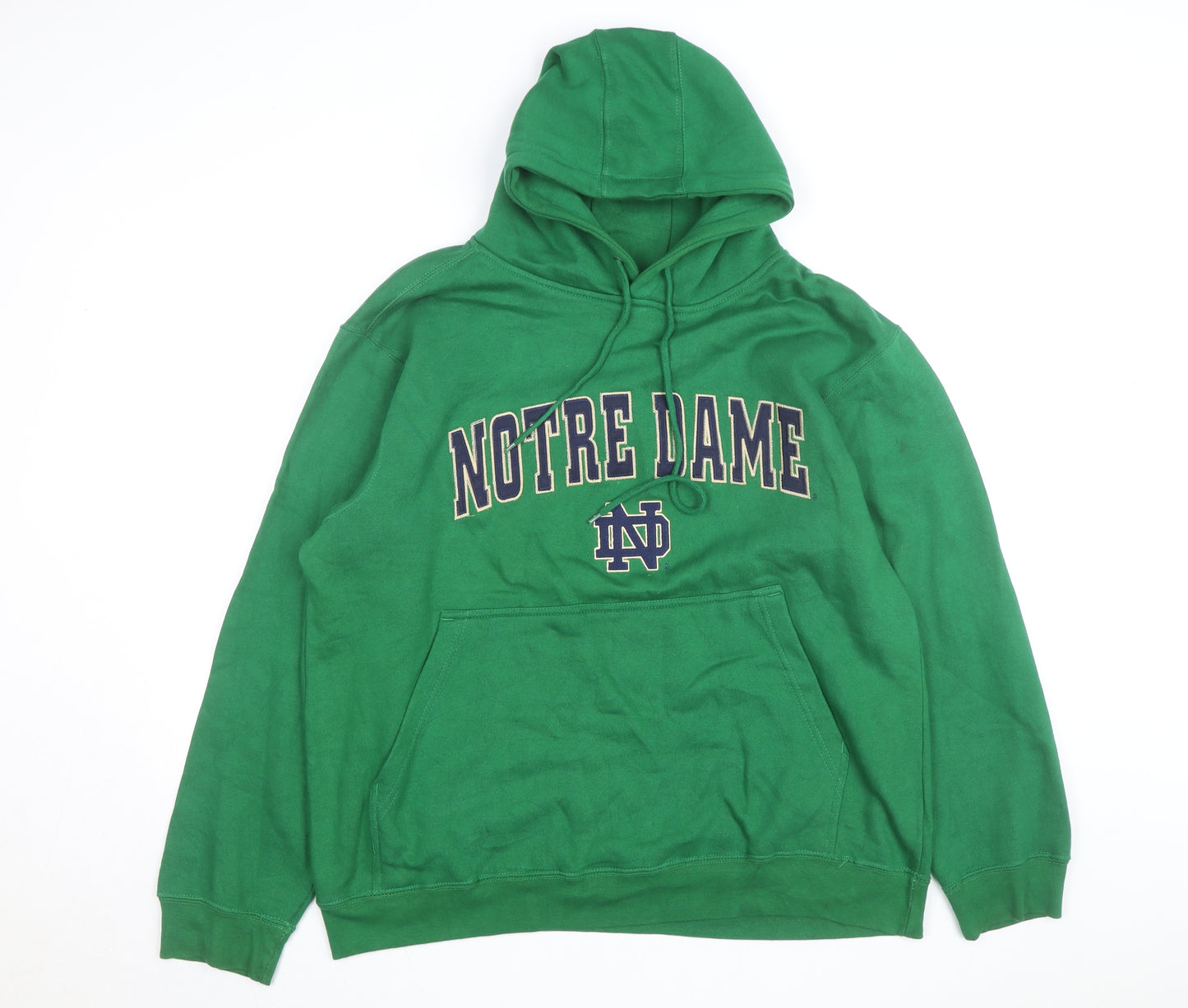 Champs Men's Green Notre Dame Pullover Hoodie Size M