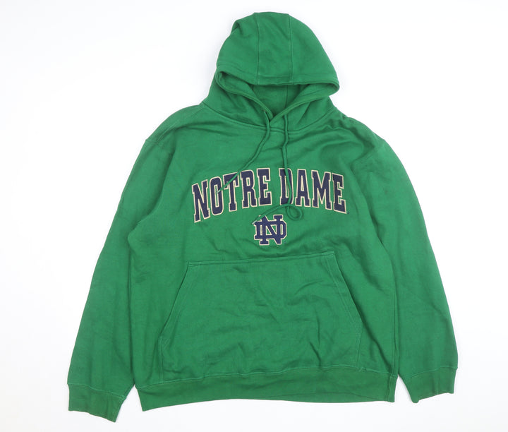 Champs Men's Green Notre Dame Pullover Hoodie Size M