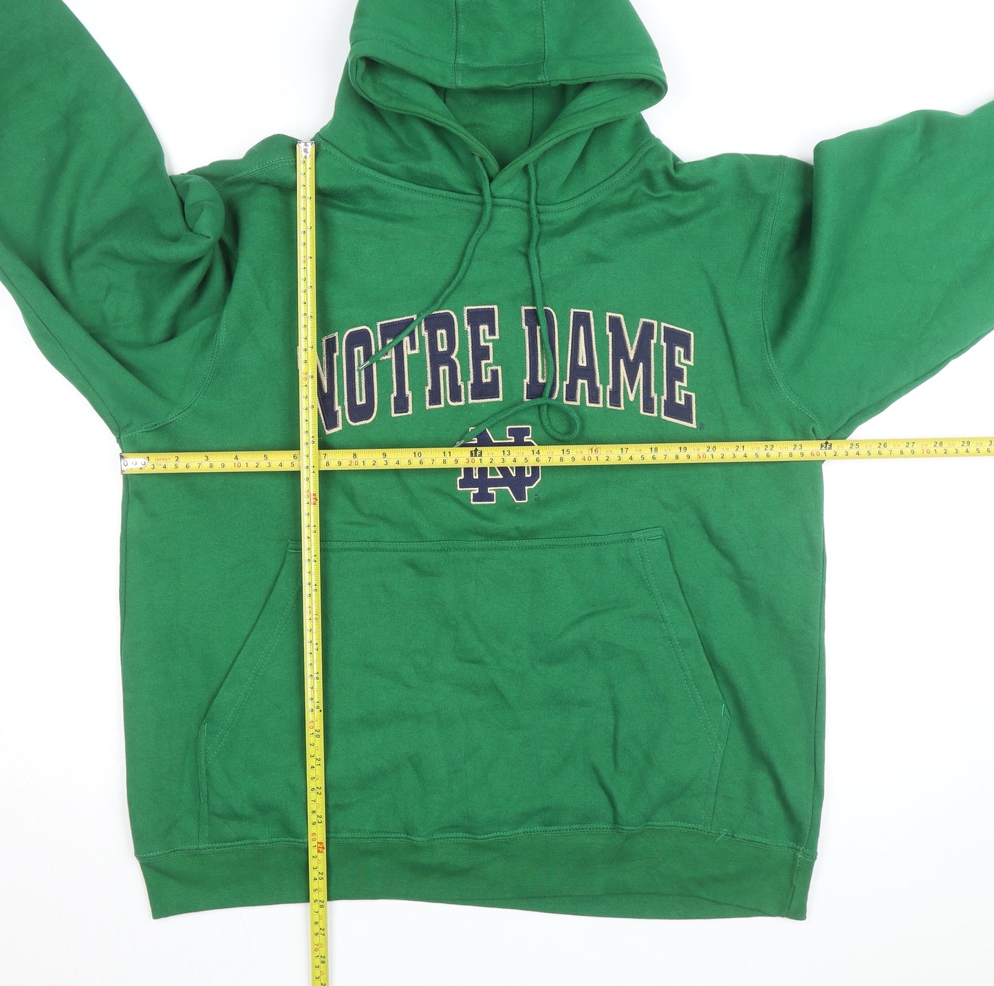 Champs Men's Green Notre Dame Pullover Hoodie Size M