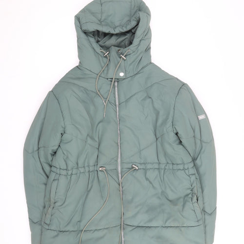 Regatta Womens Green Size 12 Hooded Puffer Jacket