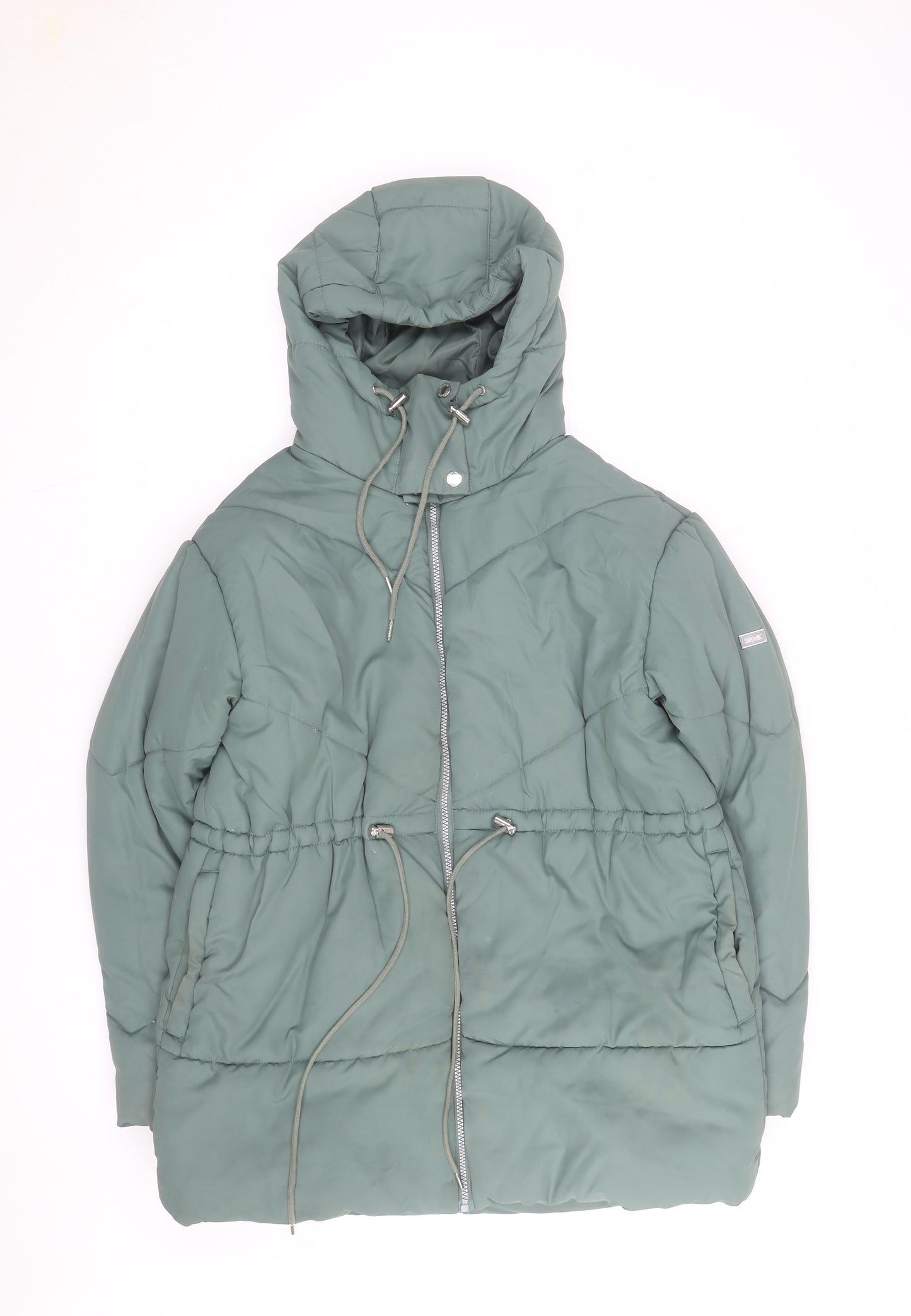 Regatta Womens Green Size 12 Hooded Puffer Jacket