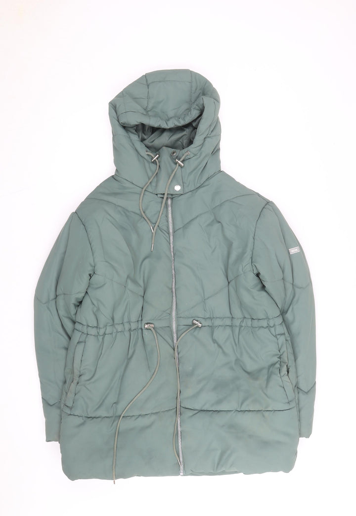 Regatta Womens Green Size 12 Hooded Puffer Jacket