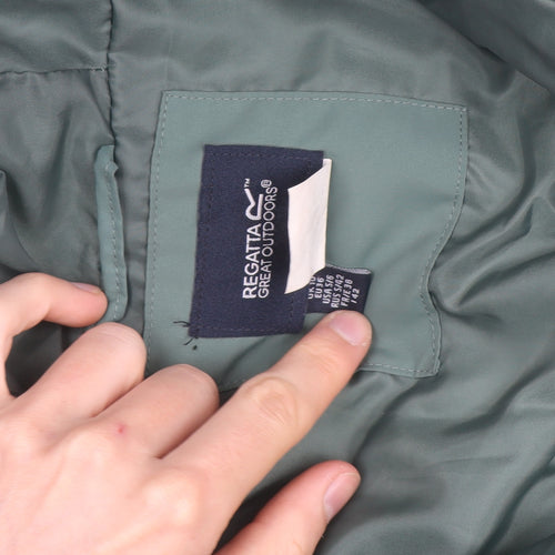 Regatta Womens Green Size 12 Hooded Puffer Jacket