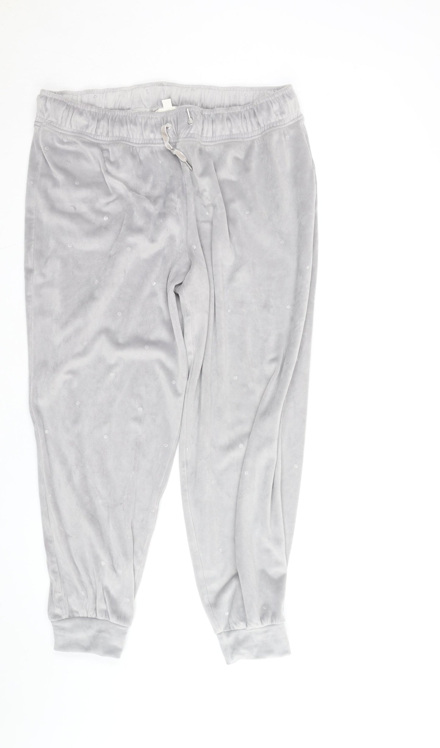 Marks and Spencer Women’s Grey Velour Joggers Size L