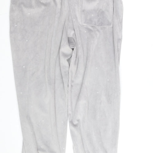 Marks and Spencer Women’s Grey Velour Joggers Size L
