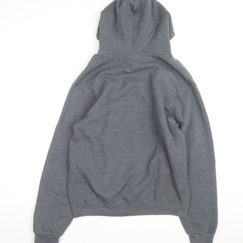 Russell Athletic Men’s Grey Pullover Hoodie M Regular Fit Fleece