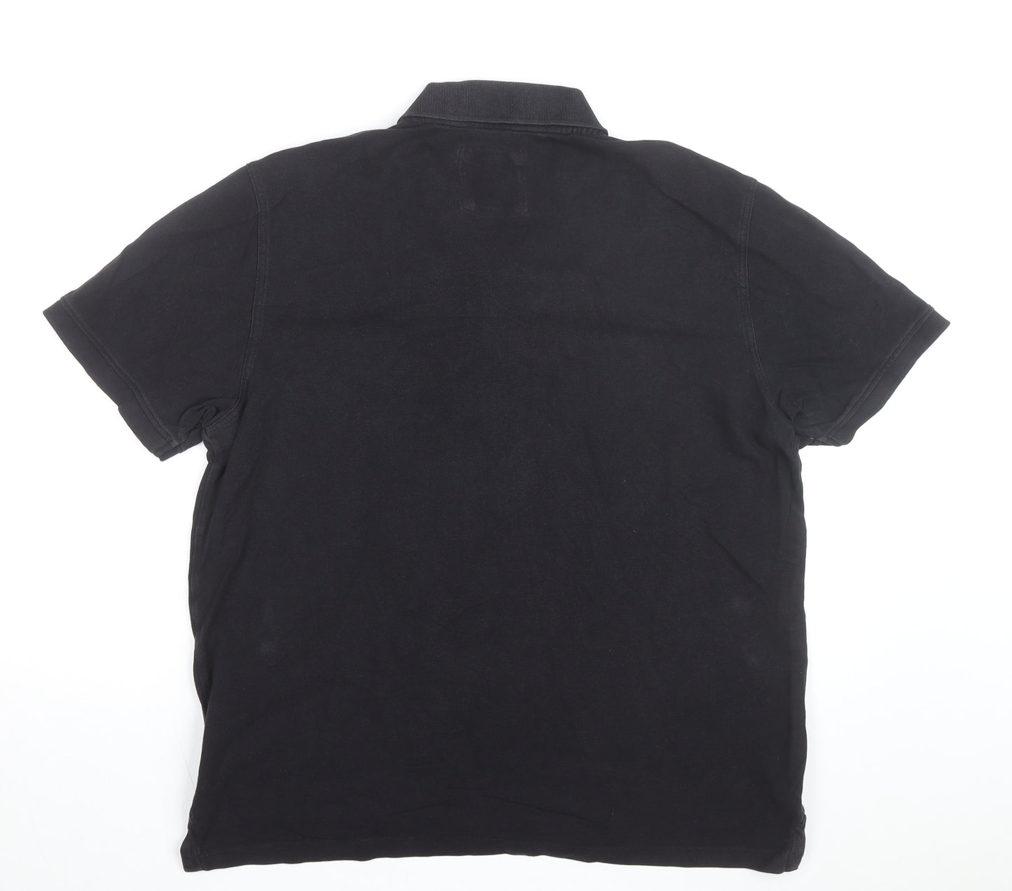 Crew Clothing Company Men's Black Cotton Polo Shirt XL Classic Fit