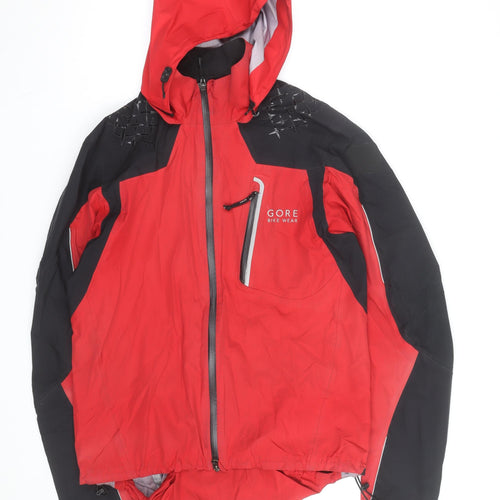 Gore Bike Wear Men's Red M Windproof Waterproof Cycling Jacket