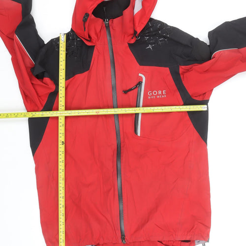 Gore Bike Wear Men's Red M Windproof Waterproof Cycling Jacket