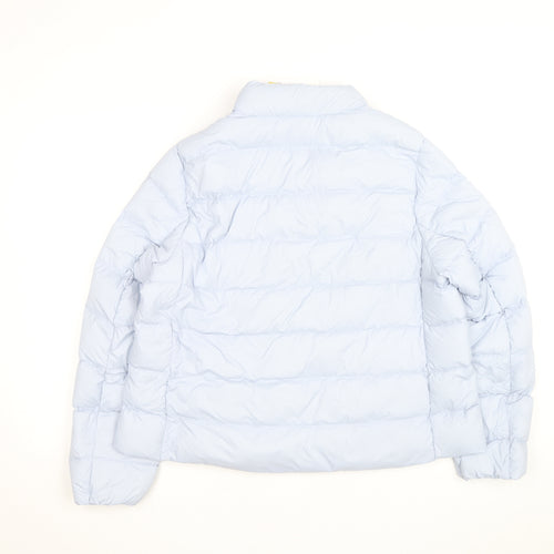 Marks and Spencer Women Blue Size 16 Puffer Jacket Lightweight Down
