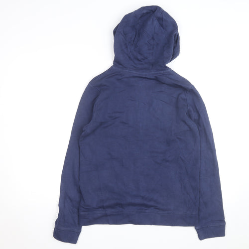 Nike Boys Navy Full Zip Hoodie XL 158-170cm Cotton Blend Sportswear