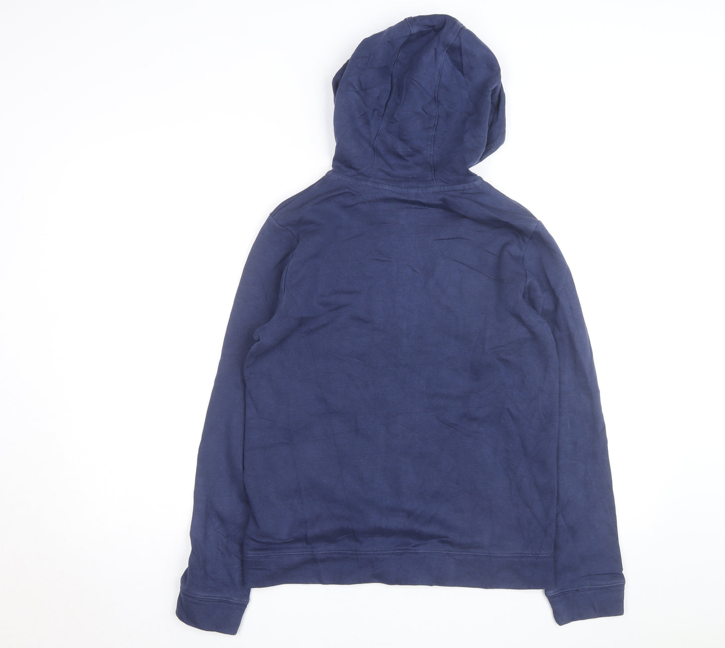 Nike Boys Navy Full Zip Hoodie XL 158-170cm Cotton Blend Sportswear