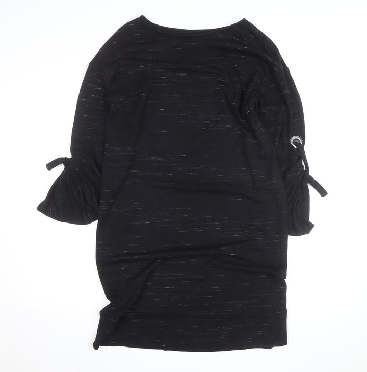 Oliver Bonas Women’s Black Knee Length Shift Dress Size 10