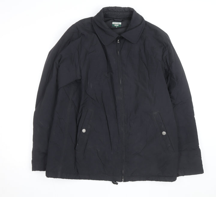 Paul Smith Jeans Men's Black Nylon Lined Zip Jacket Size M