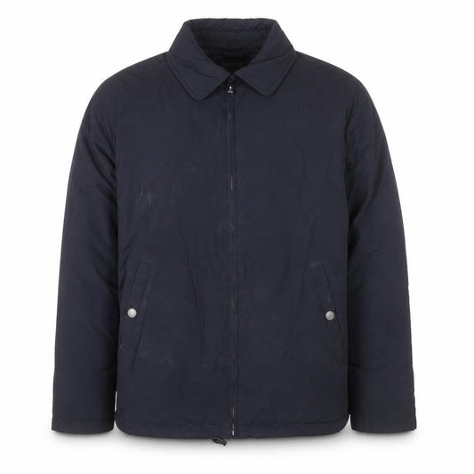 Front view of Paul Smith Jeans Men's Black Nylon Lined Zip Jacket, size M