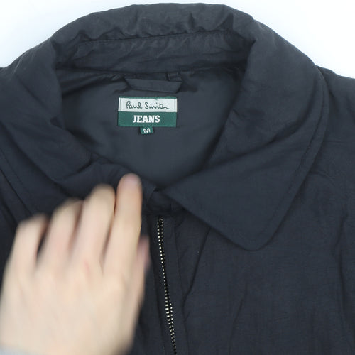 Paul Smith Jeans Men's Black Nylon Lined Zip Jacket Size M