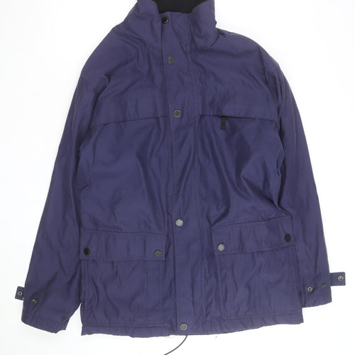 Claiborne Men’s Blue Polyester Parka Jacket L Regular