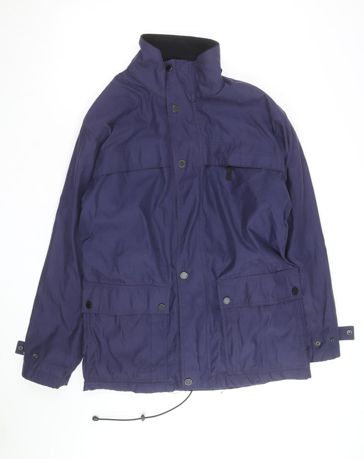 Claiborne Men’s Blue Polyester Parka Jacket L Regular