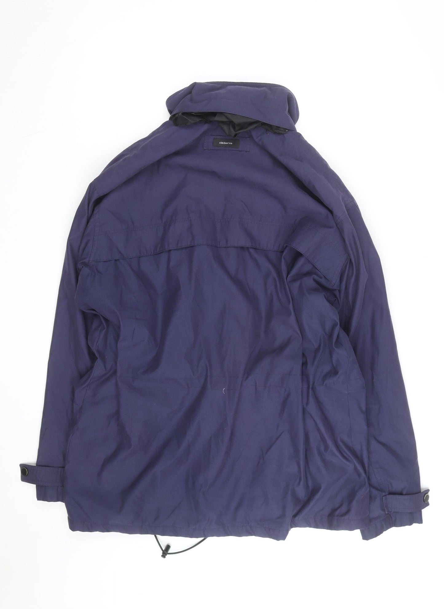 Claiborne Men’s Blue Polyester Parka Jacket L Regular