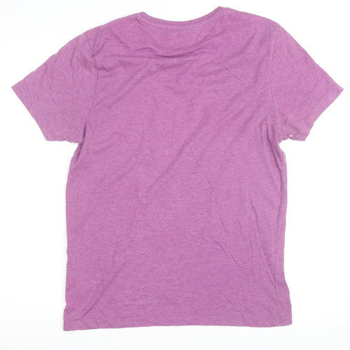 ASOS Men's Purple Crew Neck Short Sleeve T-Shirt Size M
