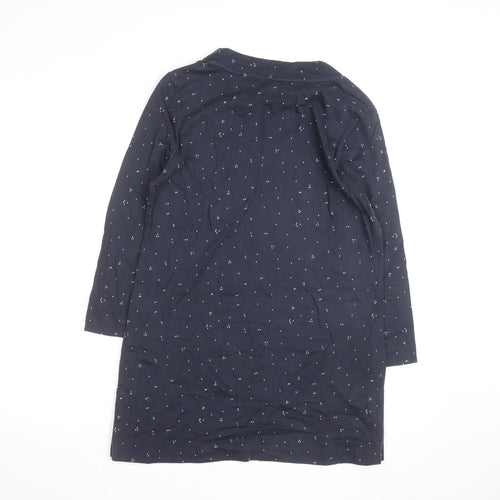 White Stuff Women’s Blue Polka Dot Cotton Tunic Top UK 12