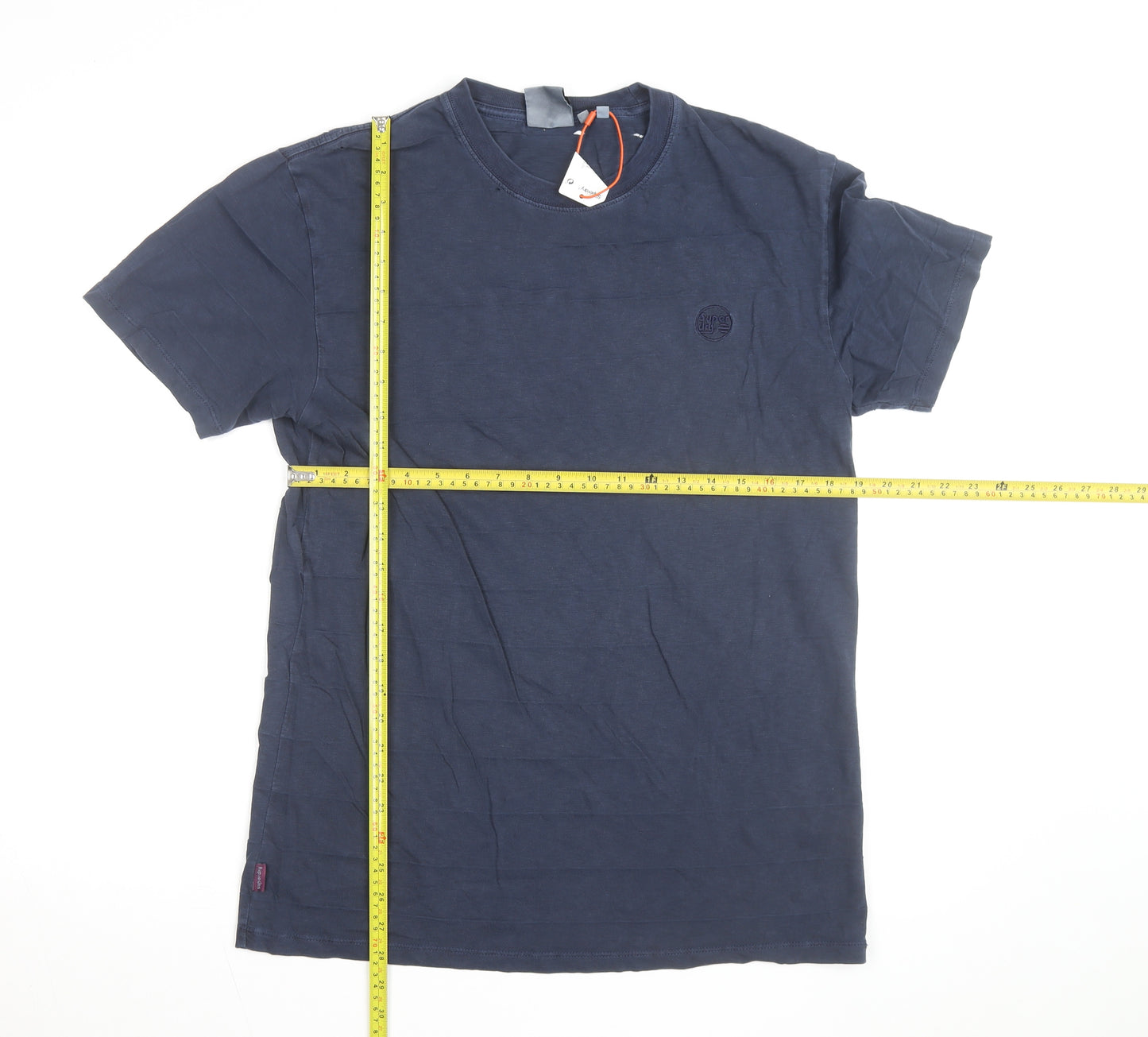 Superdry Men's Blue Regular Fit Cotton Crew Neck T-Shirt M