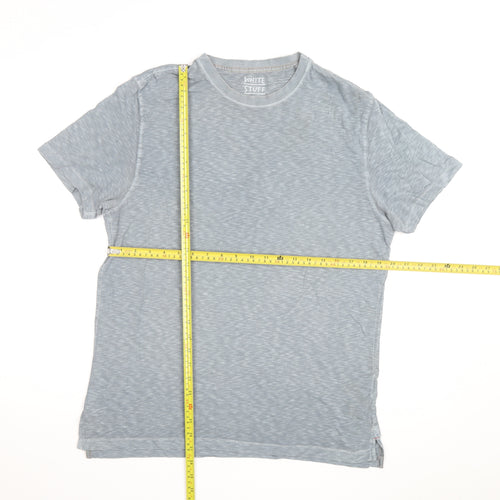 White Stuff Men's Grey Crew Neck Cotton T-Shirt Size M