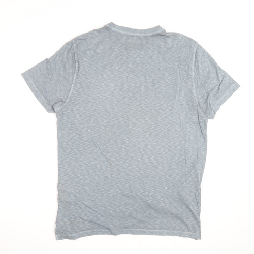 White Stuff Men's Grey Crew Neck Cotton T-Shirt Size M