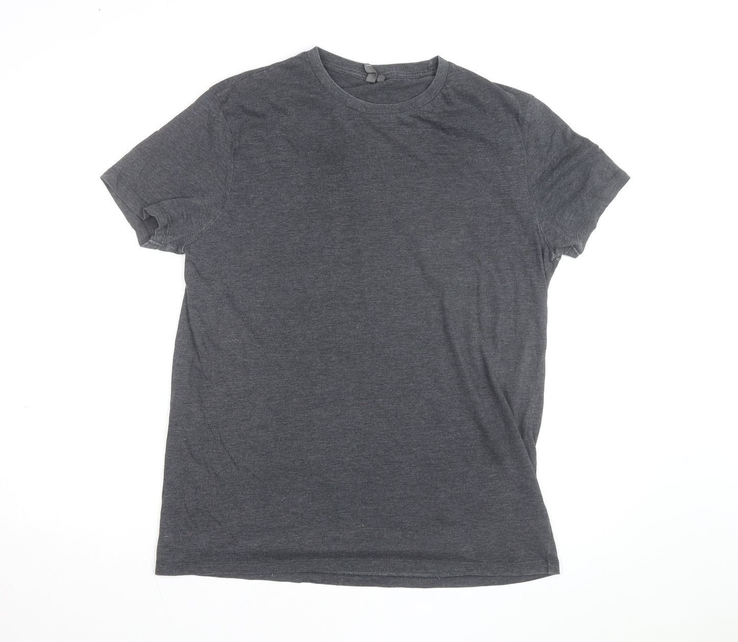 ASOS Men's Grey Crew Neck Cotton Blend Short Sleeve T-Shirt L