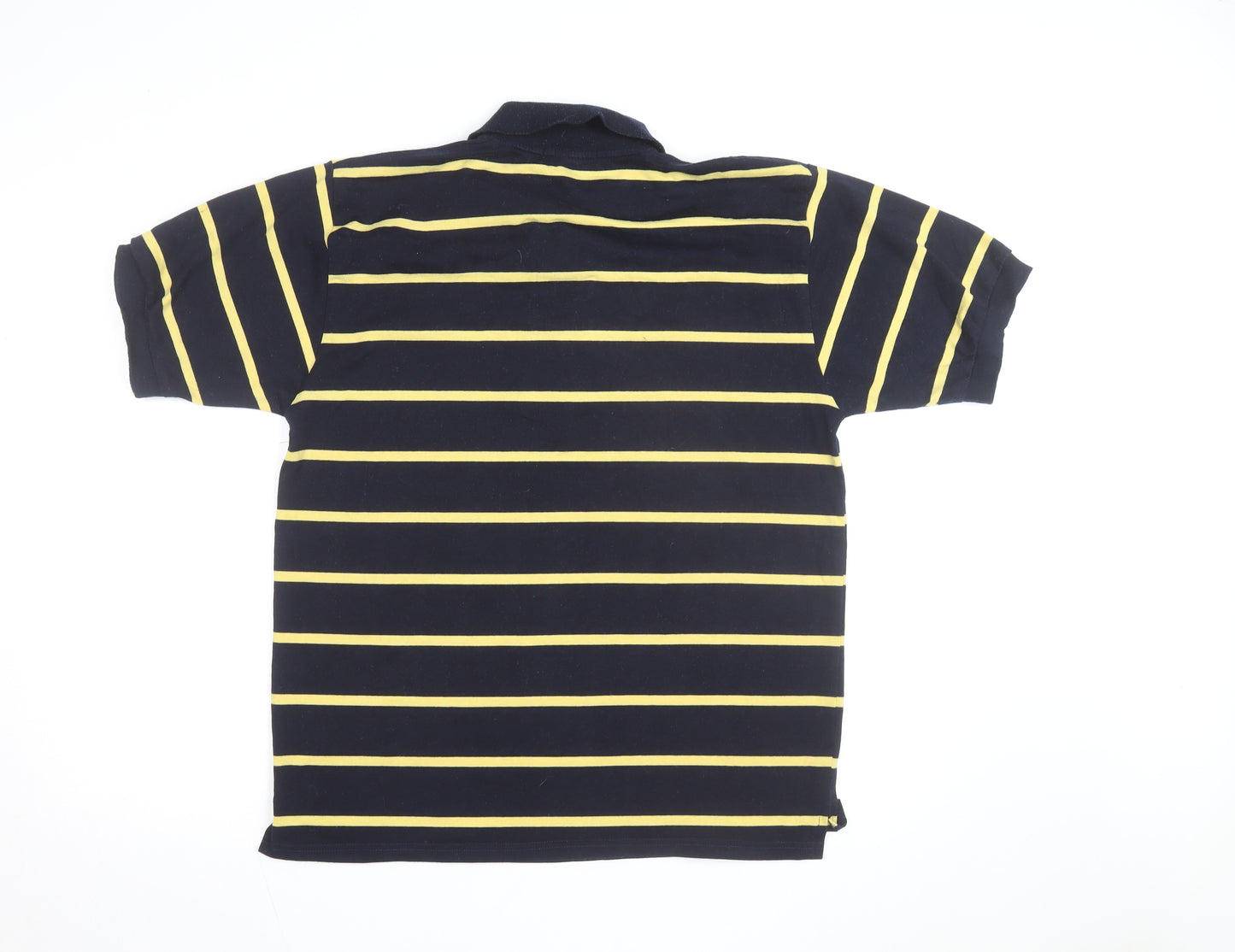 Ralph Lauren Men's Blue Yellow Striped Polo Shirt Size M