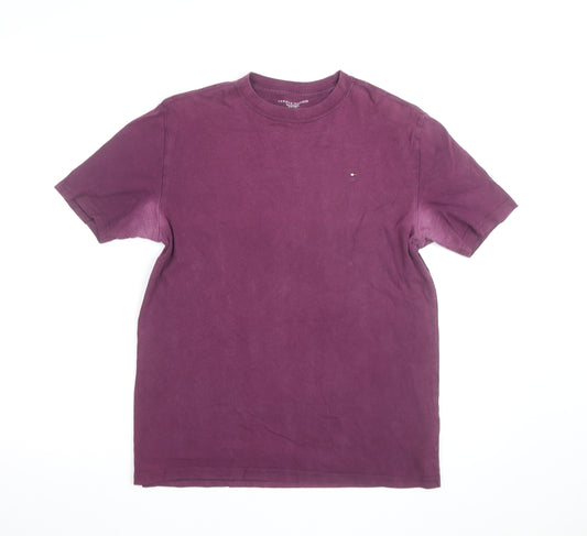 Tommy Hilfiger Boys Purple 16 Years Classic Logo Cotton T-Shirt