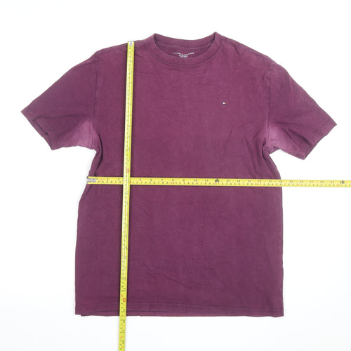 Tommy Hilfiger Boys Purple 16 Years Classic Logo Cotton T-Shirt