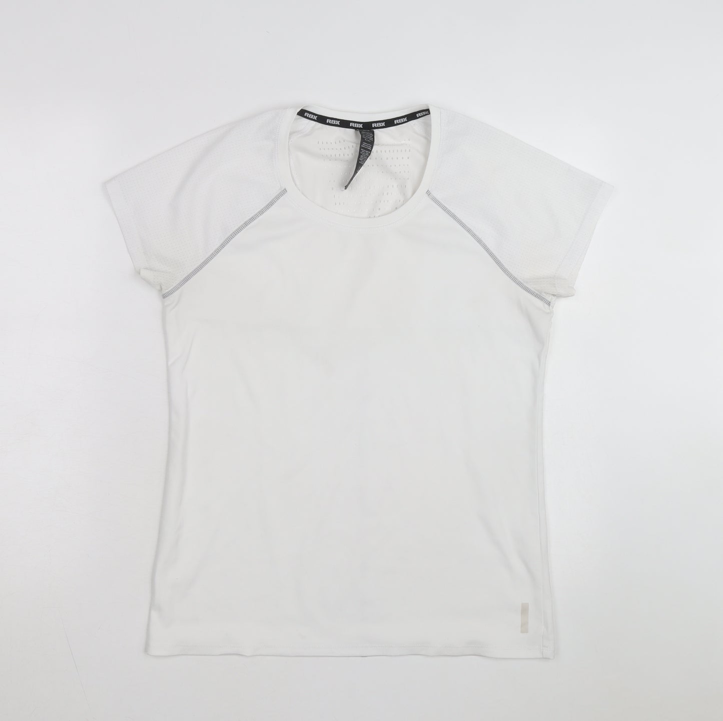 RBX Women's White Short Sleeve Active T-Shirt M Lightweight Quick Dry