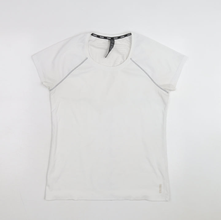 RBX Women's White Short Sleeve Active T-Shirt M Lightweight Quick Dry
