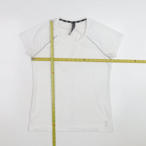RBX Women's White Short Sleeve Active T-Shirt M Lightweight Quick Dry