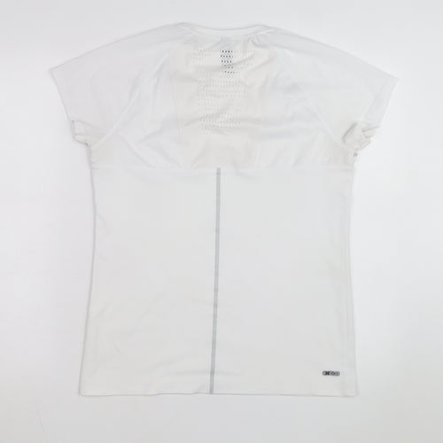 RBX Women's White Short Sleeve Active T-Shirt M Lightweight Quick Dry