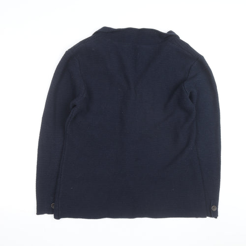 Guess Men's Blue Cotton Knit Cardigan Size M Casual Classic