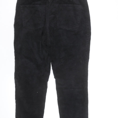 Monki Men's Black Corduroy Chino Trousers L Regular Fit
