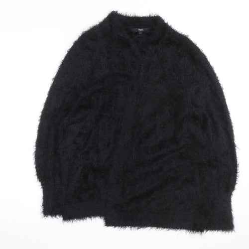 Next Women’s Black Fluffy Relaxed Fit Long Sleeve Cardigan Size 20