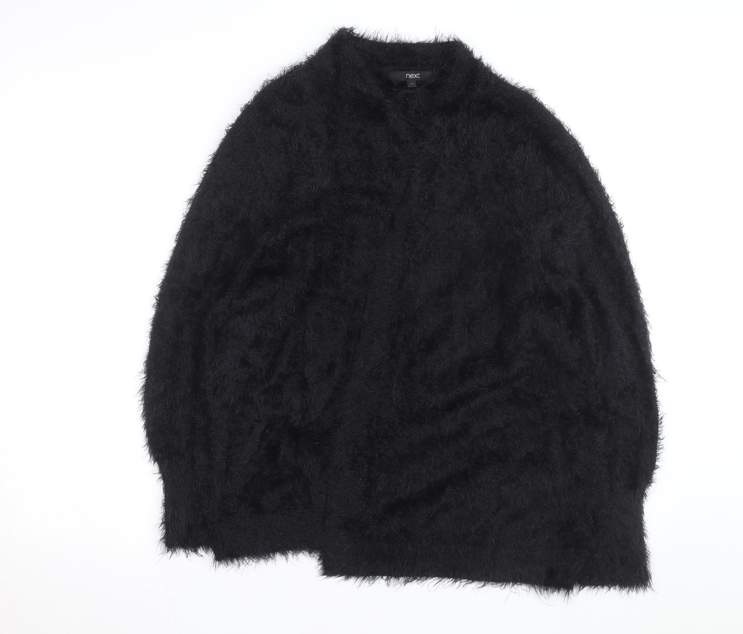 Next Women’s Black Fluffy Relaxed Fit Long Sleeve Cardigan Size 20